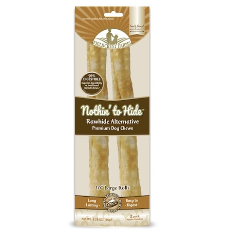 Nothin To Hide Fieldcrest Farms Nothin' to Hide Peanut Butter Grain Free Chews For Dogs 6.38 oz 10 in. 2 pk 169
